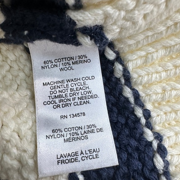 Vineyard Vines Womens XS Wool Blend Fisherman Crew Neck Cable Knit Sweater - Picture 6 of 6